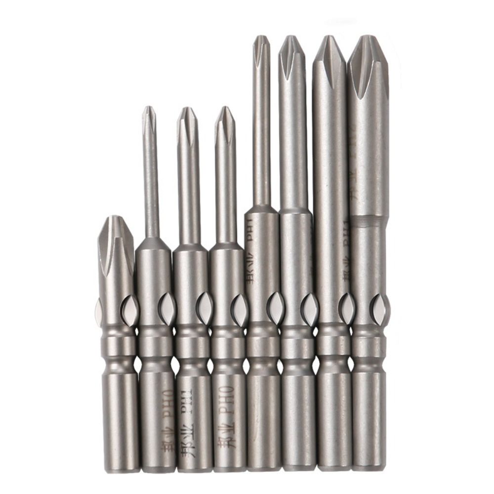High Quality Length 60mm Screwdriver Bit Multiple Sizes S2 Material Magnetic Screwdriver Bit No Slipping Durable Electric Bit