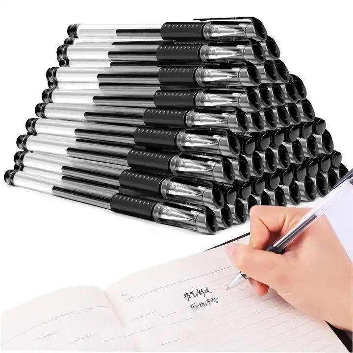 Gel Pen With 0.5mm Black. 1 Piece Black