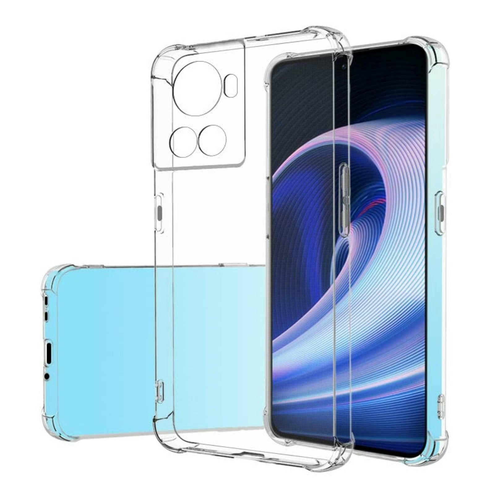 OnePlus 10R Clear Transparent Shockproof Tpu Cover Case