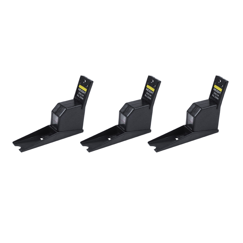 NCANRUI 3pcs 200cm Stadiometer Black Wall Mounted Height Meter Growth Ruler cm Metric Tape Measures