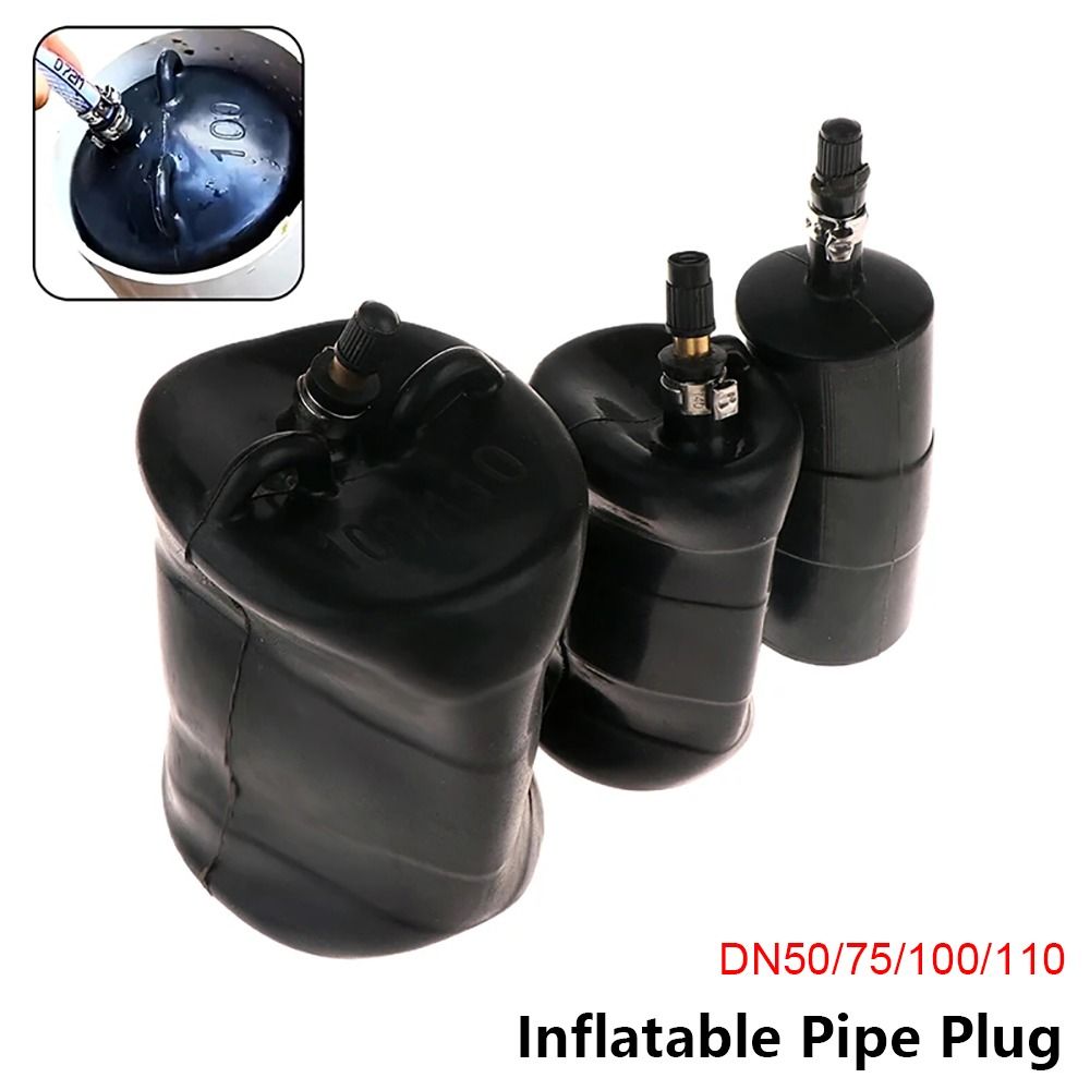 1Pcs New Inflatable Bung Drain Air Bag DN50/75/100/110 Rubber Pipe Block Airbag Black Stop Plug Pipe DIY Accessories