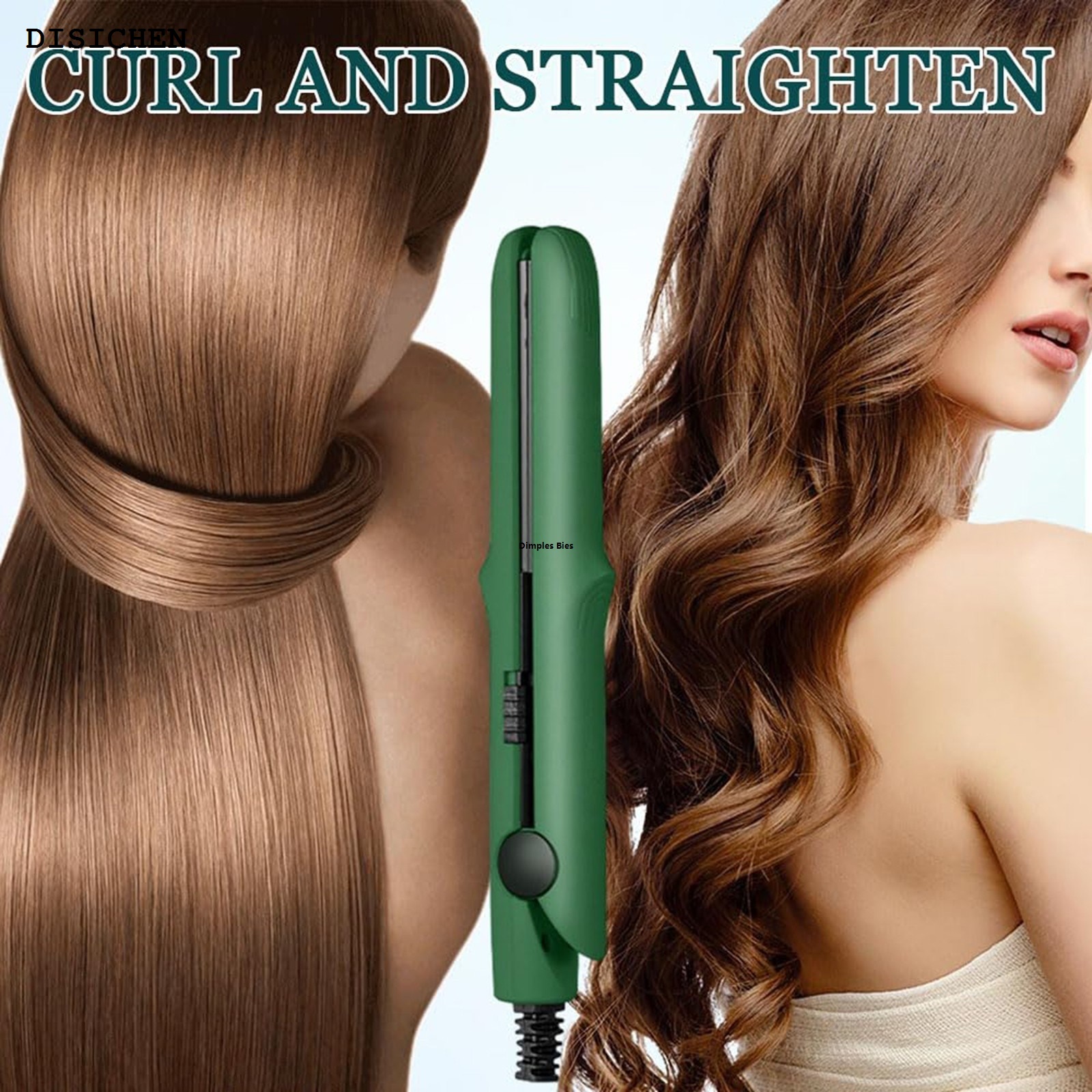 DISICHEN Fashion Suitable for curling irons, 2 curling irons for two purposes portable, 1 curling iron portable for all hair types