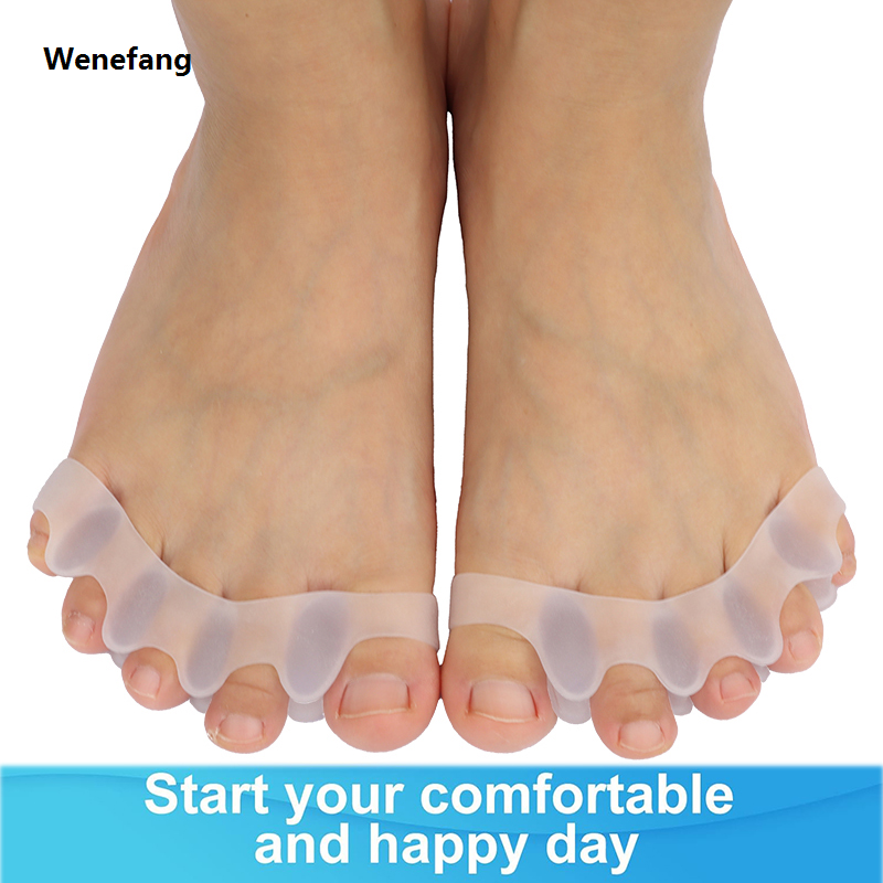 New Pexmen 2Pcs/Pair Gel Toe Separator Toe Spacer for Men and Women Bunions Corrector Correct Restore Toes to Their Original Shape
