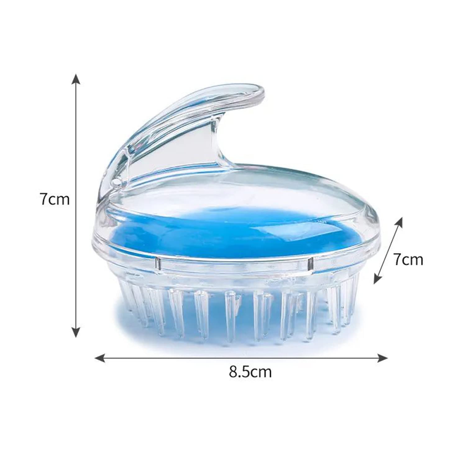 Silicone Scalp & Body Massage Brush - Soft Shampoo Brush for Hair Wash, Deep Cleaning & Relaxing Head Massage (Handheld Design)