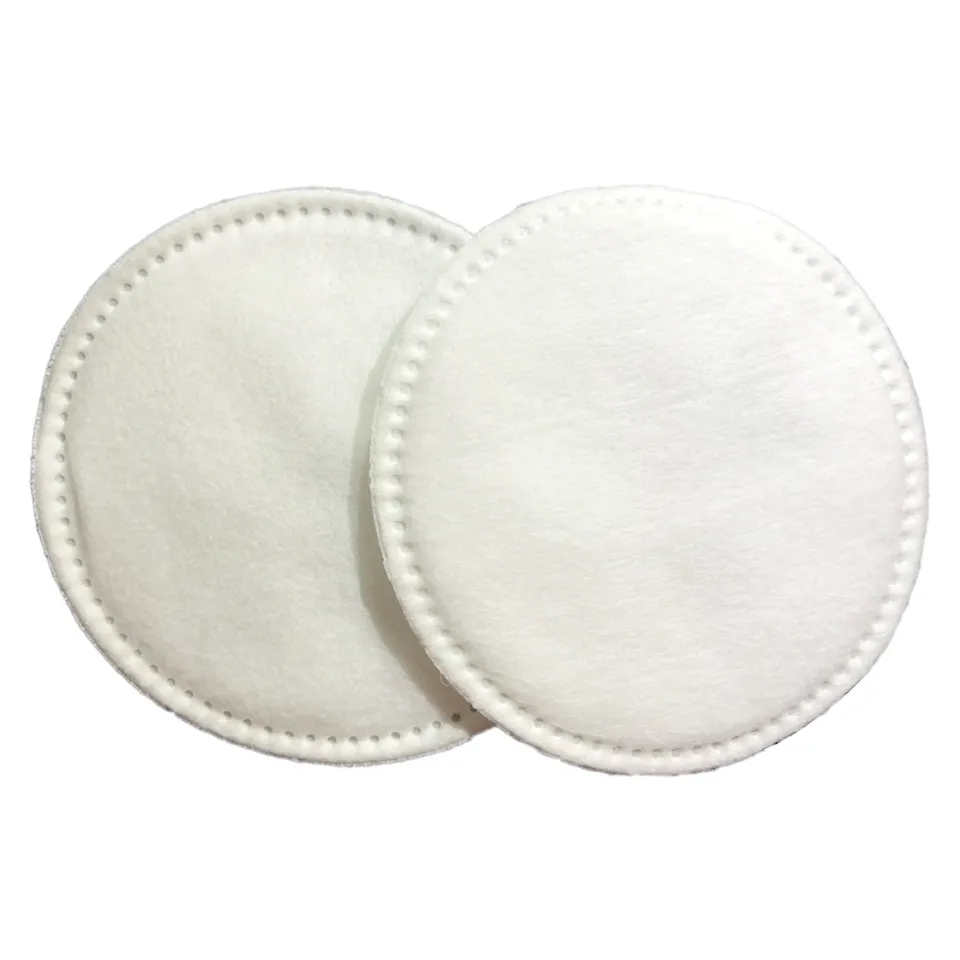 1 Packet 80 Pieces Round 100% Cotton Pad Facial Makeup Remover Pad Disposable Facial Cleaning Wipe Pads
