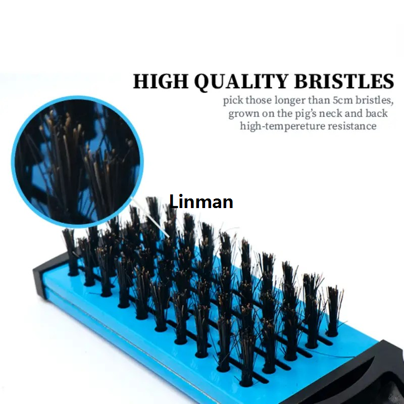 Linman Splint Comb V Shape Hair Straightener Comb hair styling tools New style Flat Brush Nylon Bristles Double Sided Brush For All Hair Types