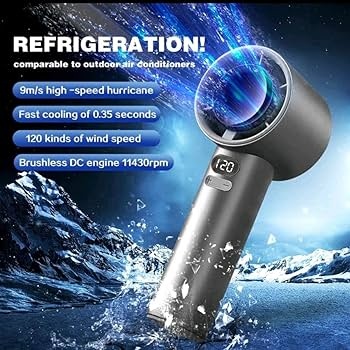 M11 Super Mini Turbo Fan Portable Handheld USB Rechargeable 120 Level Adjustment Long Battery Speed LED Digital display Small Electric Fan
