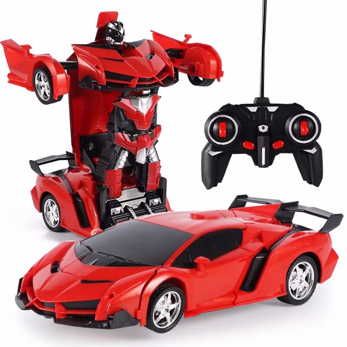 2 in 1 Remote Control Car Deformation Robot Driving Sports Vehicle Model 1:18 Remote Control Car Toys