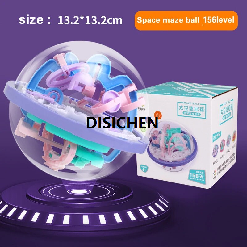 DISICHEN New Original Magic 3D Space Mission Maze Puzzle Ball Intellect Ball Labyrinth Sphere Globe Educational Toys Kids Kids Gifts Affordable