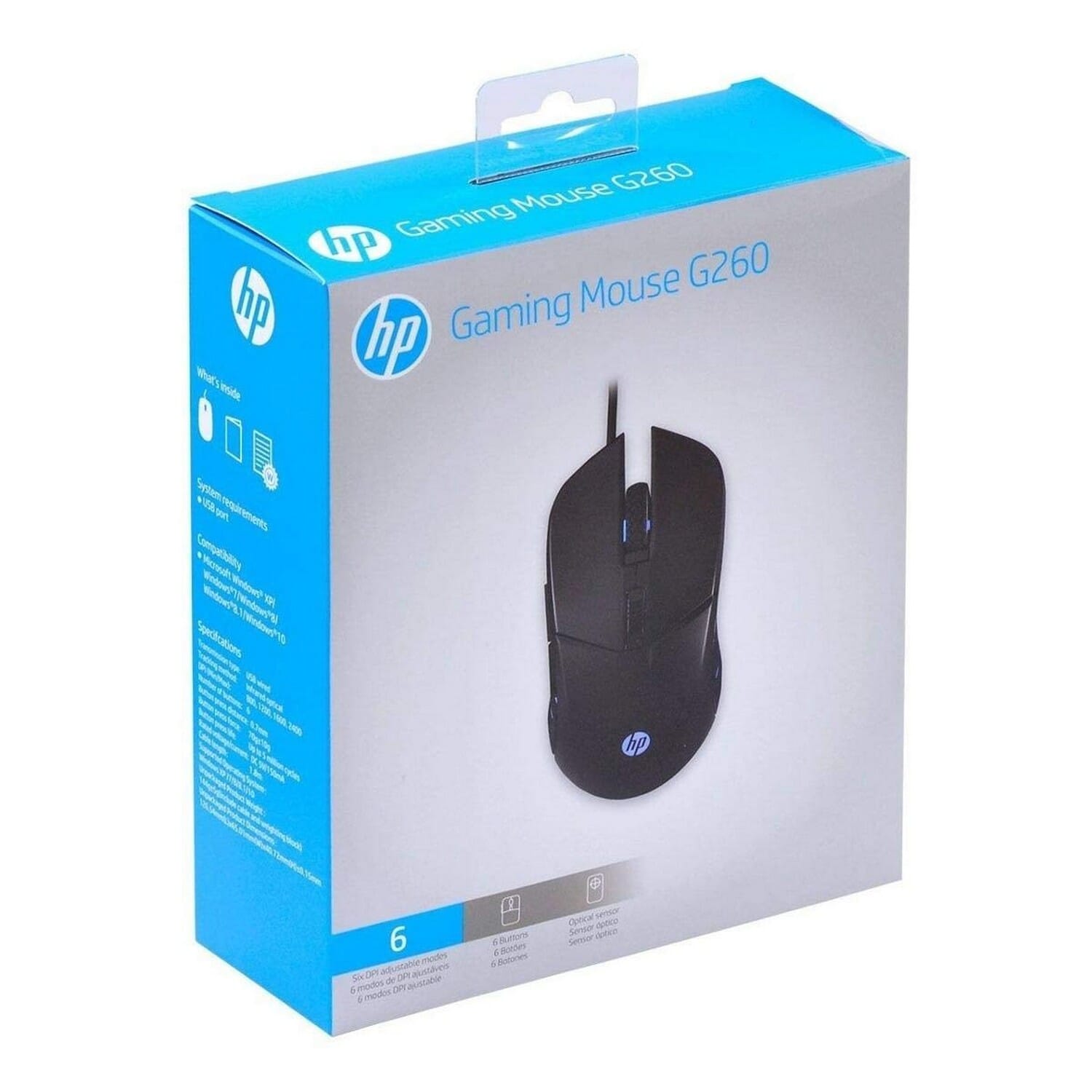 G260 USB Gaming LED Mouse (5500DPI, Black)