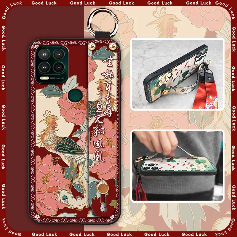 Soft case Chinese style Phone Case For Google Pixel10a Dirt-resistant Fashion Kickstand Lanyard Anti-dust Back Cover