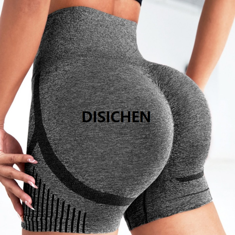 DISICHEN New Yoga Shorts Women Seamless High Elastic Leggings High Waist Hip Liftting Running Fitness Fahsion Solid Three Point Pants Affordable