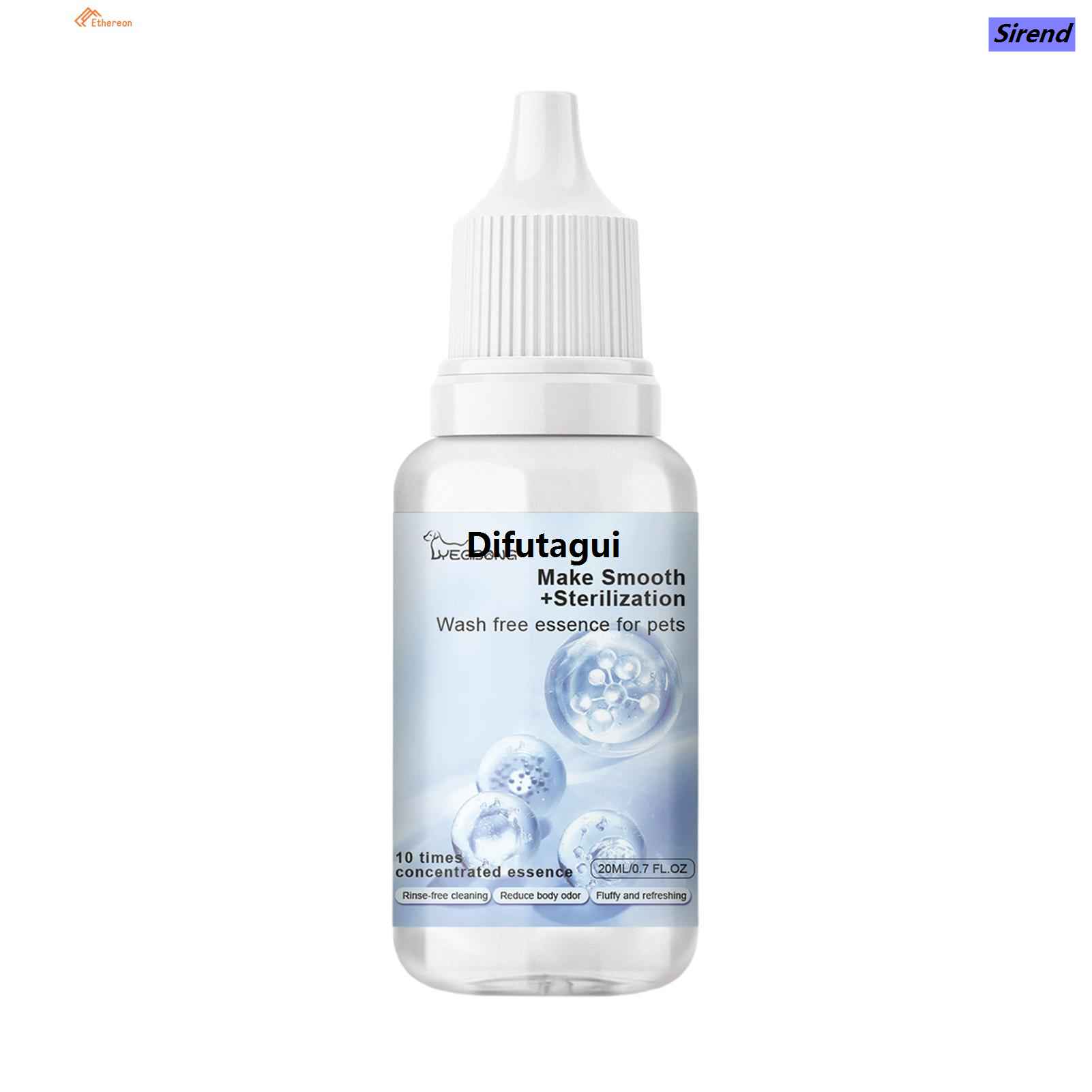 Difutagui Sirend Sales promotion Ethereon Natural Pet Deodorizer men Natural Water-free Cat Hair Care New Essence for Pet Cleaning Portable Effective Solution for Pet Essence Natural Deodorizer