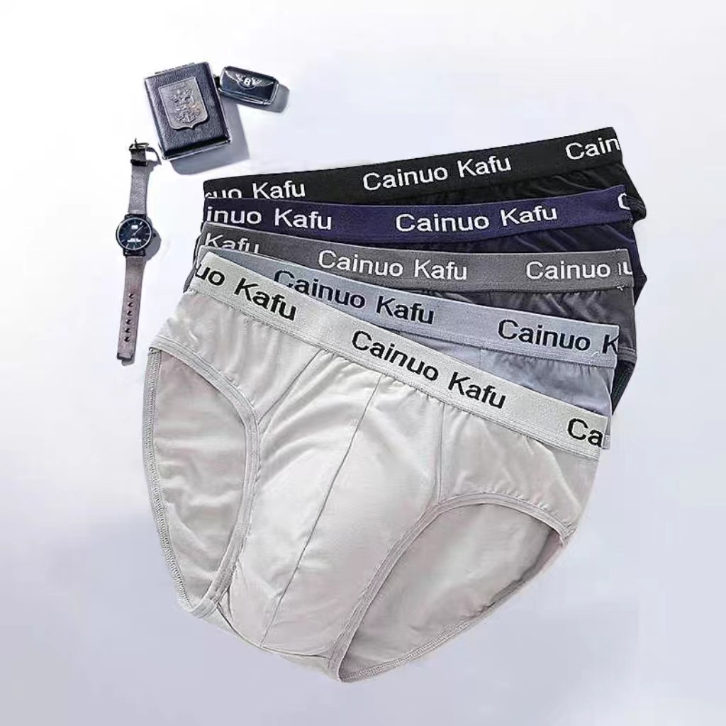Briefs Men's Summer Panties 2024 New Breathable Men's Alphabet Shorts Toe Youth Thin Underwear