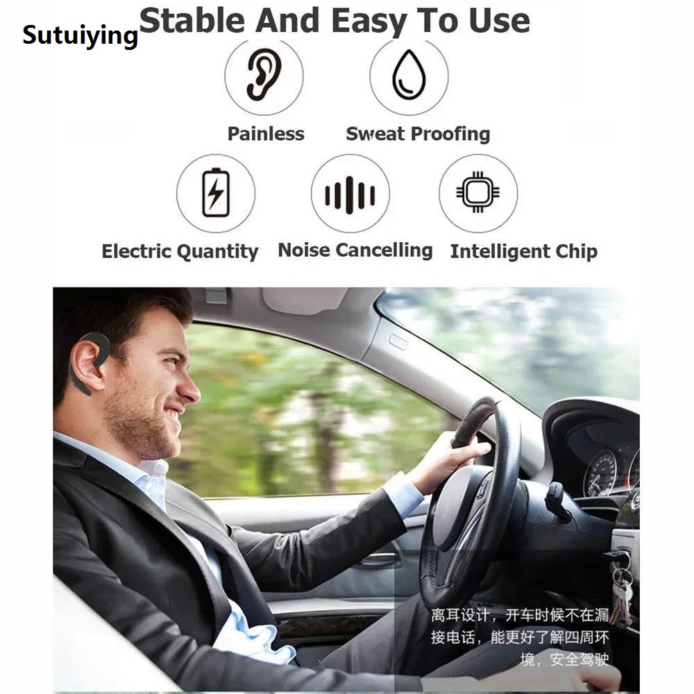 Sutuiying 2025 Universal Bone Conduction Earphone Wireless Bluetooth 4.2 Sports Stereo Headset For Laptop Tablet For Xiaomi Iphone 7 8 X