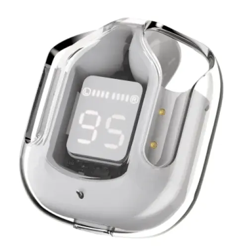 Vylon Air31 Wireless Airpods Headphones LED Power Digital Display Stereo Sound Bluetooth-compatible 5.3 Transparent Earphones for Sports Working