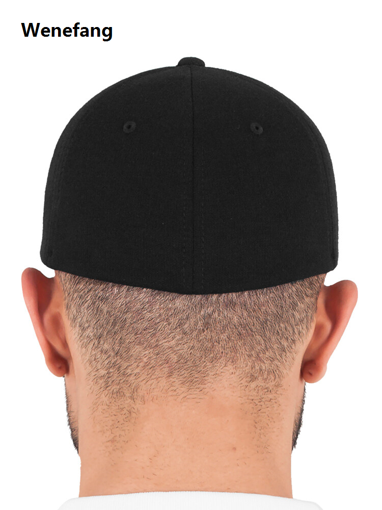 Wenefang Premium Quality Basic Man Cap For Men Plain Solid Color Men Women Unisex Hip Hop Snapback Close Full Fit Fitted Size Cap Hat