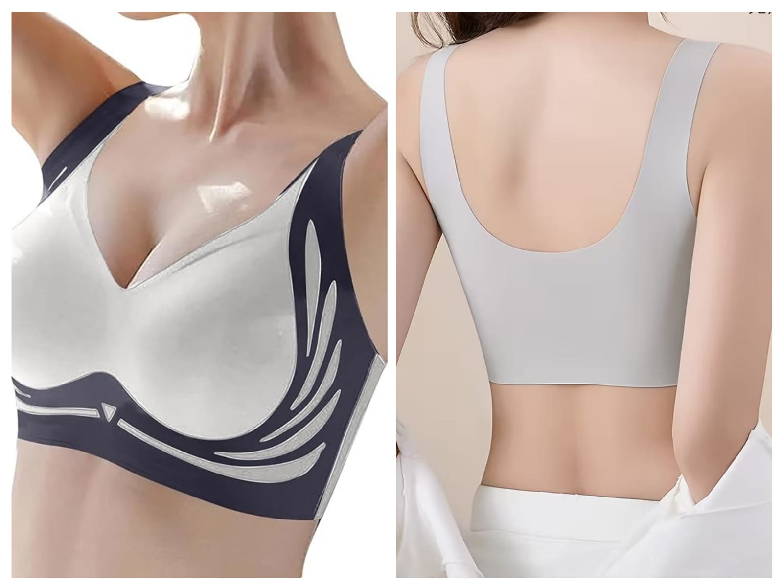 Women Seamless Sports Bra Free Size Gym Running Push Up Breathable Bralette