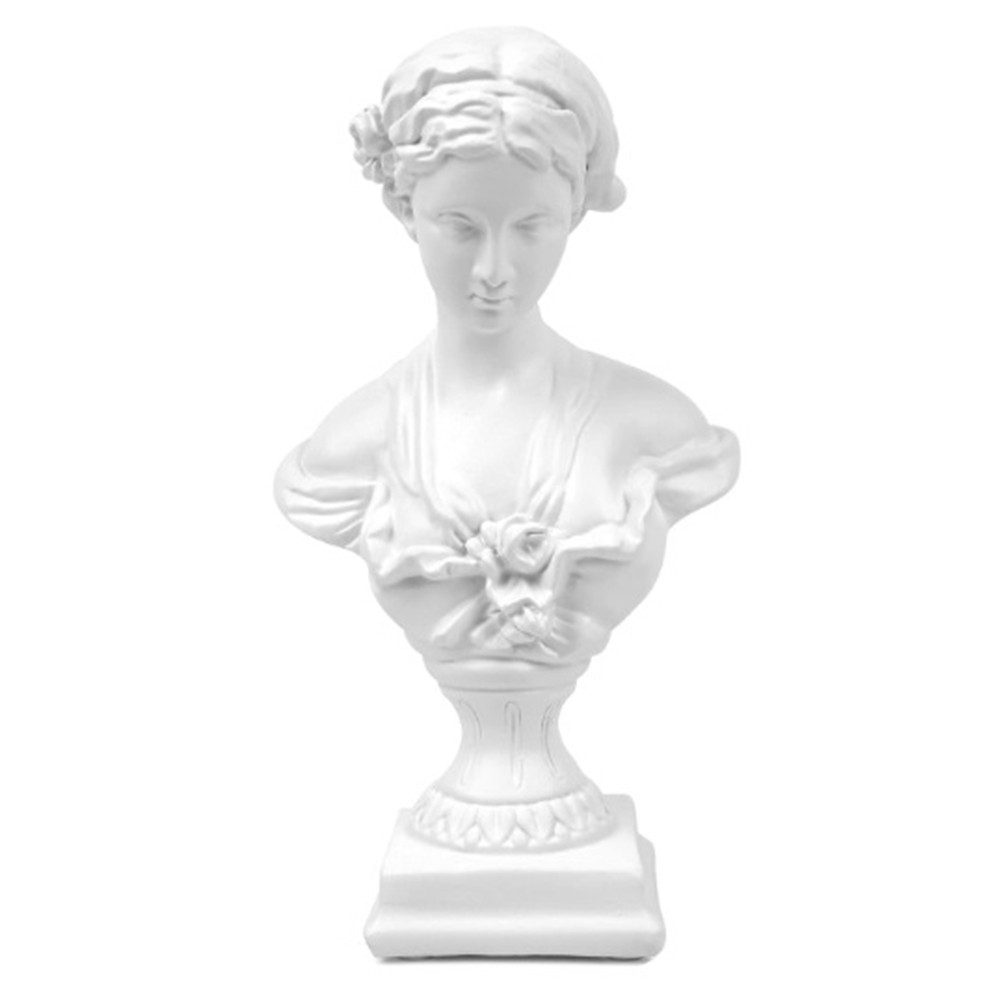 1 Piece Classic Roman Head Bust Greek Mythology Sculpture for Living Room Home Shelf Decor