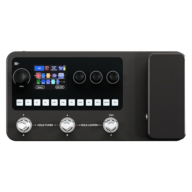 -20 Guitar/ Effects Pedal All-in 1 128 Drum Sounds 20s Looper 320+ Effects BT Music for Electric Guitar Live
