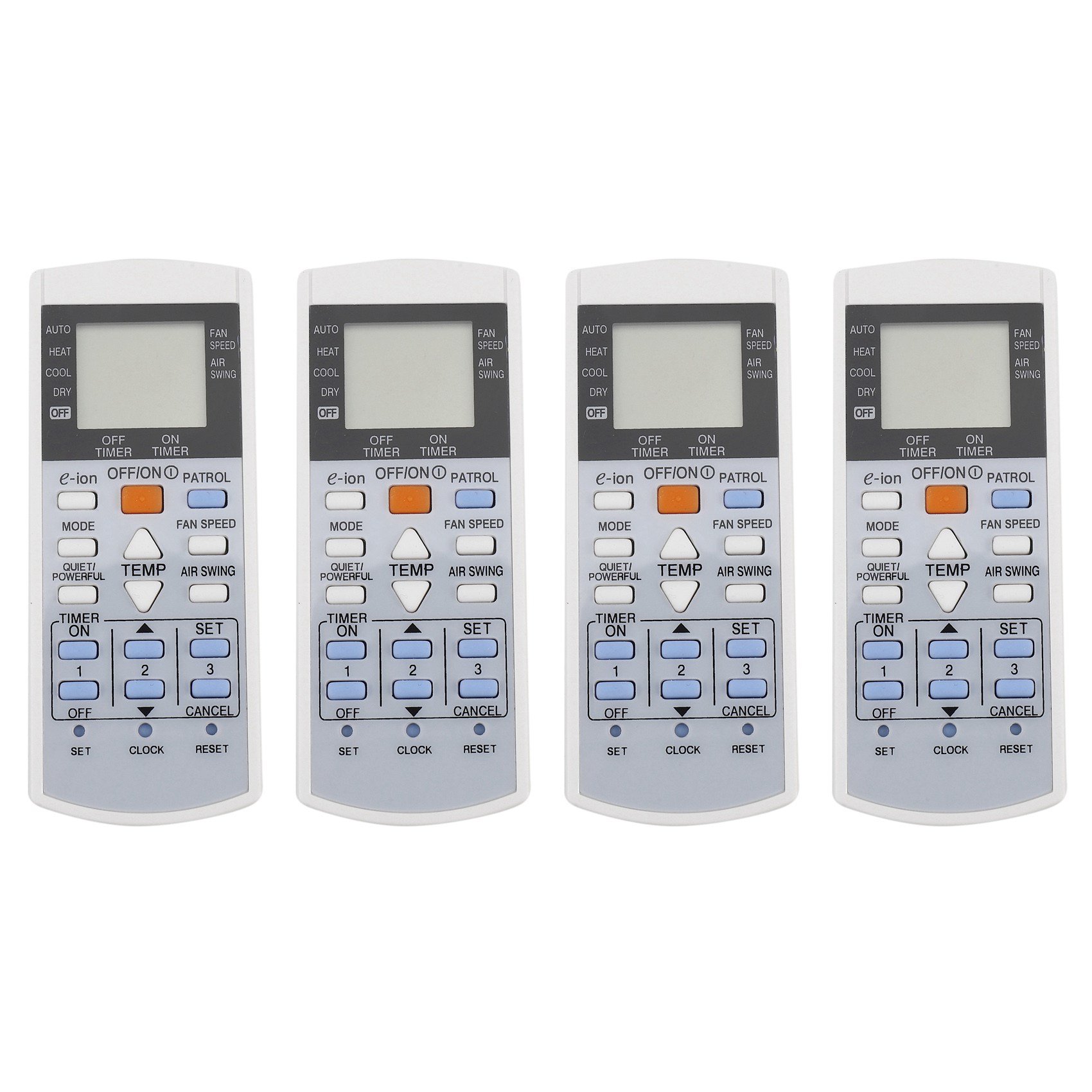 FORIDE 4X Conditioner Air Conditioning Remote Control for Controller A75C3407 A75C3623 A75C3625 KTSX003 A75C3297