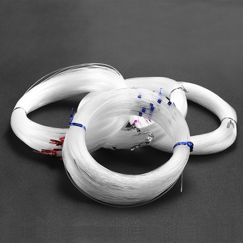10-65M 0.2-1mm Transparent Crystal Cord Beading Beads Non-stretch Fishing Handmade Wire For DIY Jewelry Making Findings Supplies