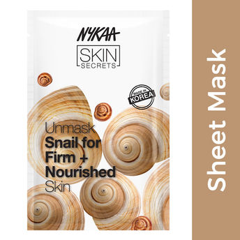 Nykaa Skin Secrets Exotic Indulgence Snail Sheet Mask For Firm & Nourished Skin Pack of 2