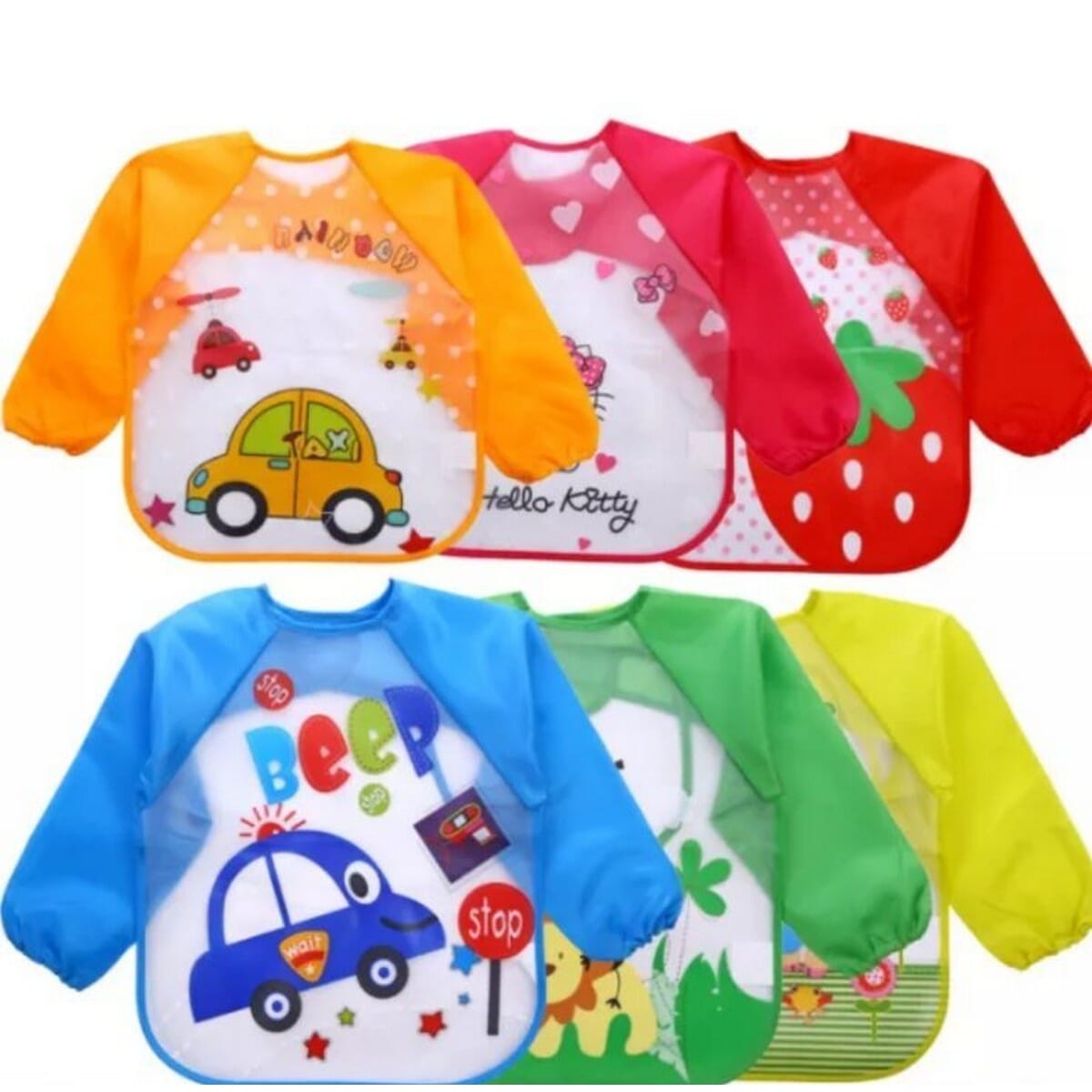 Waterproof Silicone Baby Bib BPA Free Feeding and Weaning Baby Bibs ( Color May Vary)