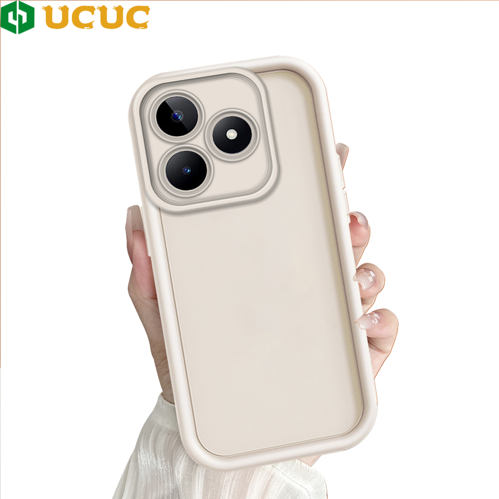UCUC for Realme C53 C51 / Note 50 Narzo N53 Back Cover Cartoon Robot Transparent TPU Ultra Thin Soft Phone Cases