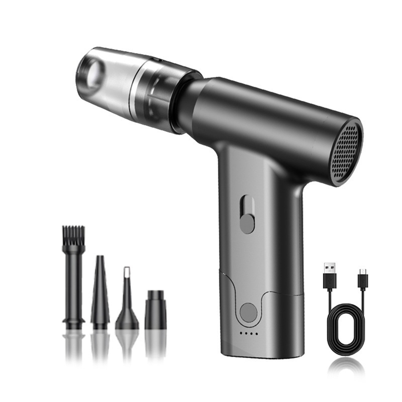 2X 120W Cordless Air Blower Handheld Portable Air Duster Mini 9000Pa Wireless Car Vacuum Cleaner Cyclonic Suction Home A