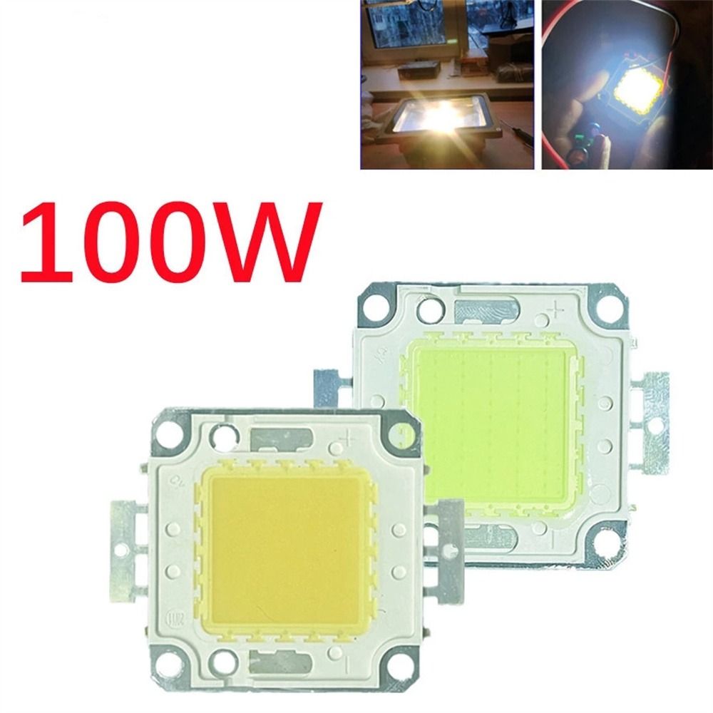 For DIY 30-36V Floodlight COB LED Chip Cold White Integrated Matrix Diode Lamps LED Chip Beads Lamp Bead Light Bulbs