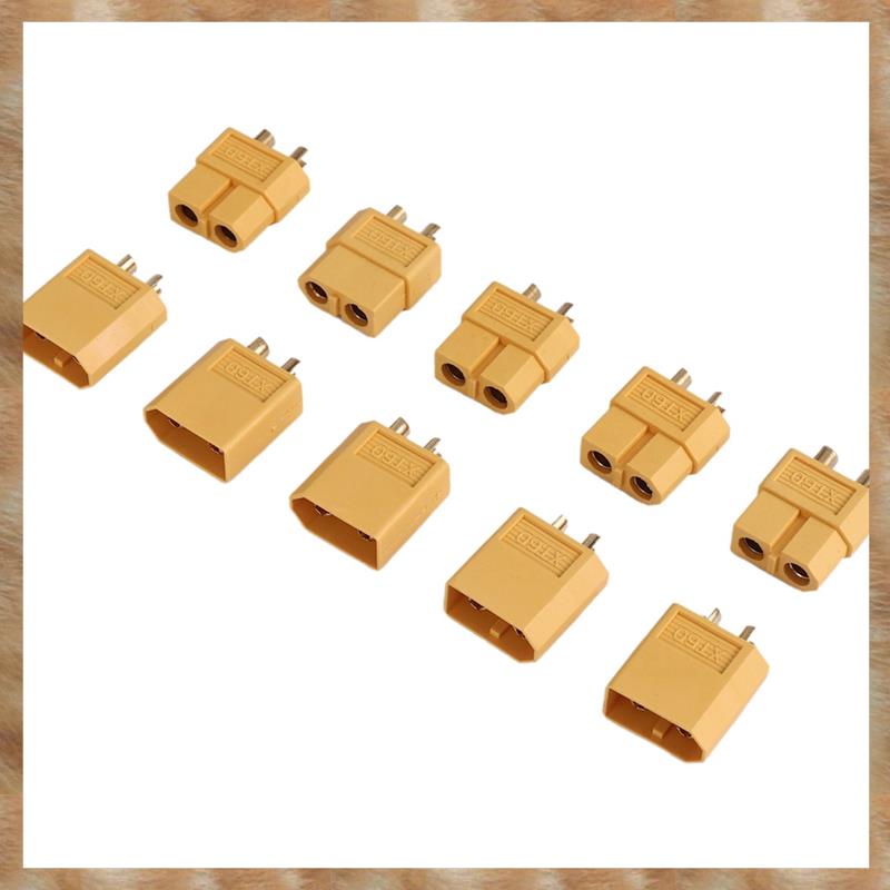 XT60 Connector Pairs - Pack of 5 pairs