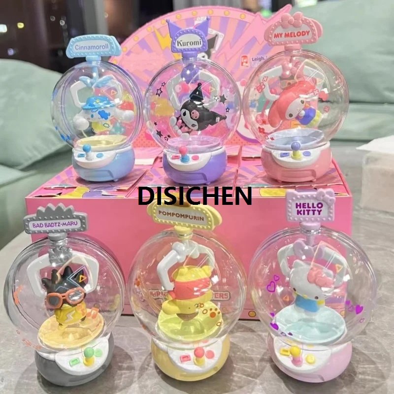 DISICHEN Sanrio Anime figures Hello Kitty Doll Clamping Machine Series Blind Box Figure Kuromi Mymelody Figurines Model Doll Kids Toy New style