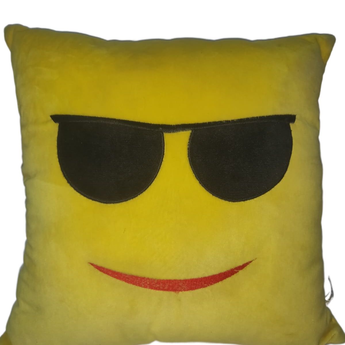 Cool Sunglasses Emoji Yellow Cushion Pillow