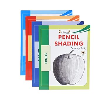 Pencil Shading Learning Book for Kids & Beginners /14 Pages/