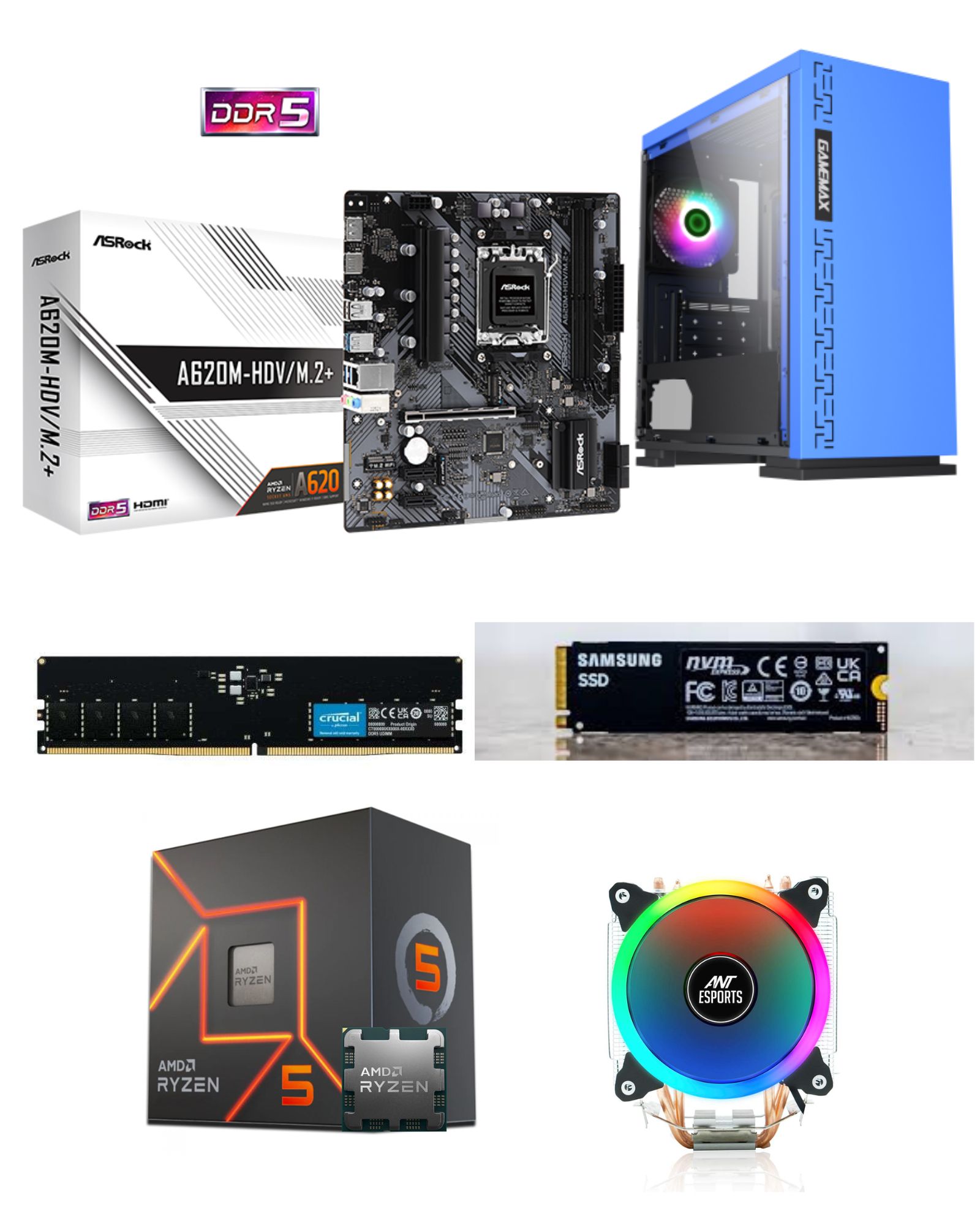 Ryzen 5 8500G(AM5-APU) Budget Gaming PC(CPU Only) With 500GB Gen 4 SSD And 16GB DDR5 RAM