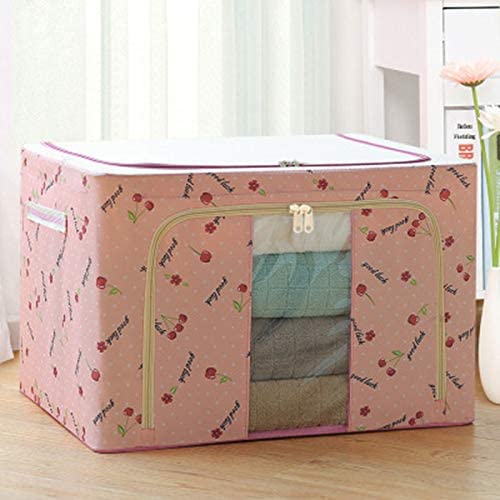 SteelFrame Oxford Storage Bag: Durable Clothes Organizer with Large Capacity