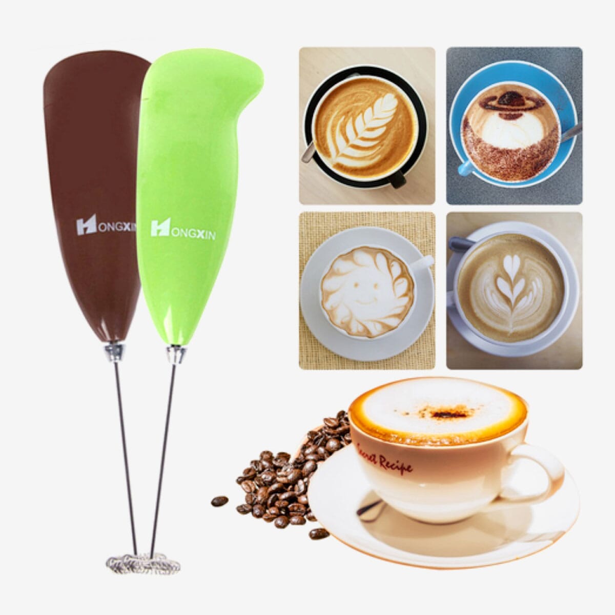 Electric Handheld Milk Wand Mixer Frother For Latte Coffee Hot Milk Hand Blender( Multicolor)