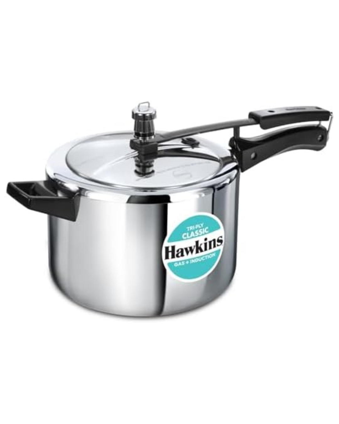 Hawkins SSTCL50 5 Ltr Triply IC Classic Pressure Cooker - Big Digital
