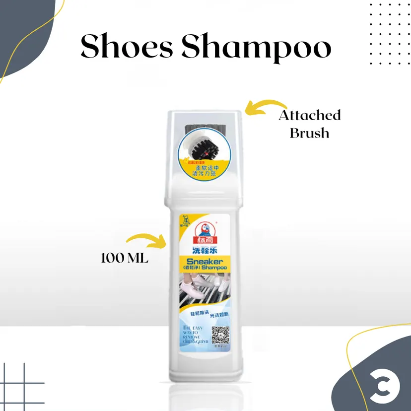 Clean & Fresh Sneaker Cleaner | Shoes Shampoo | Shoe Cleaner | Shoes Brightener | 100ML by Comfort Corner
