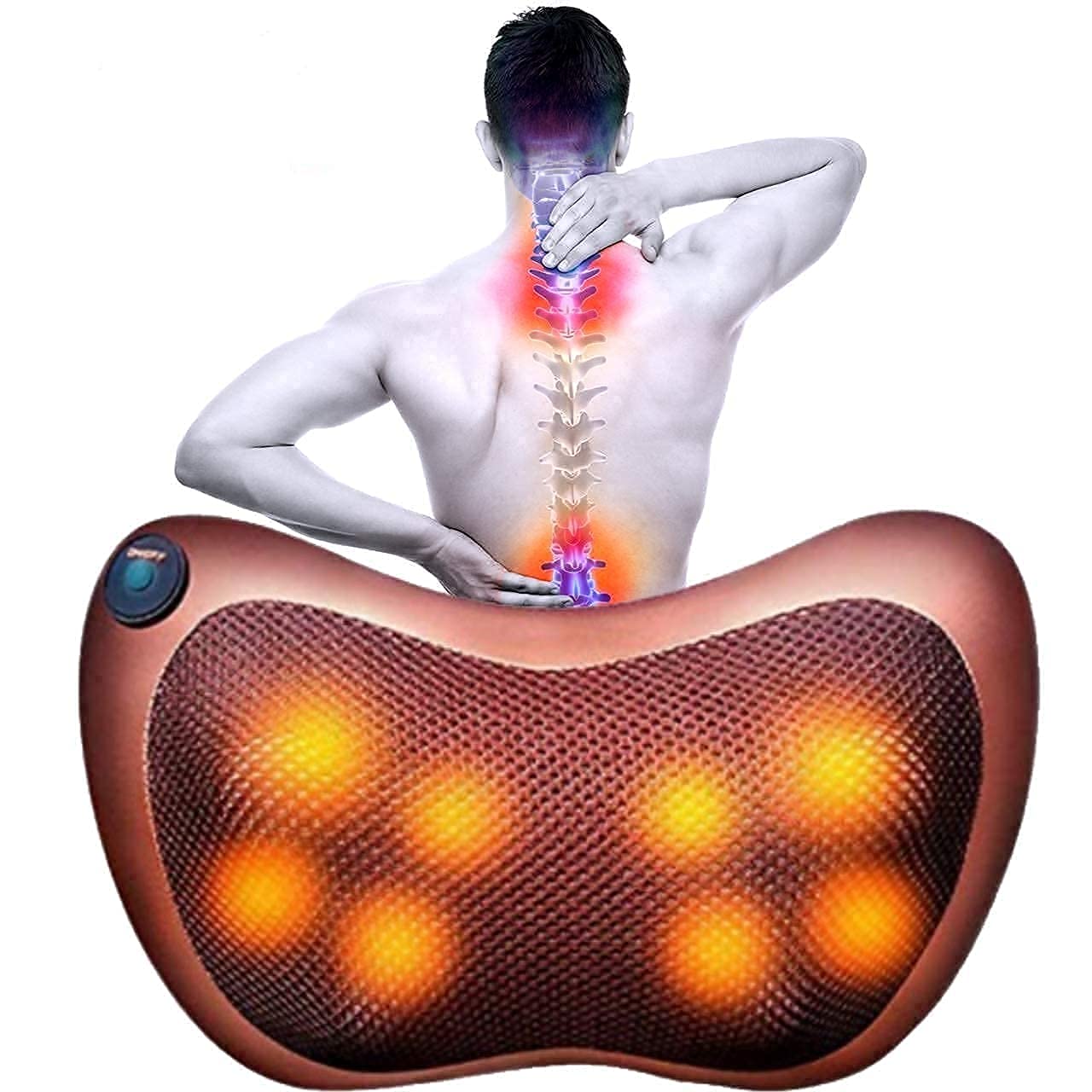 Neck Cushion Full Body Massager With Heat For Pain Relief Massage Machine For Neck Back Shoulder Pillow Massager - Swiss Relaxation Therapy