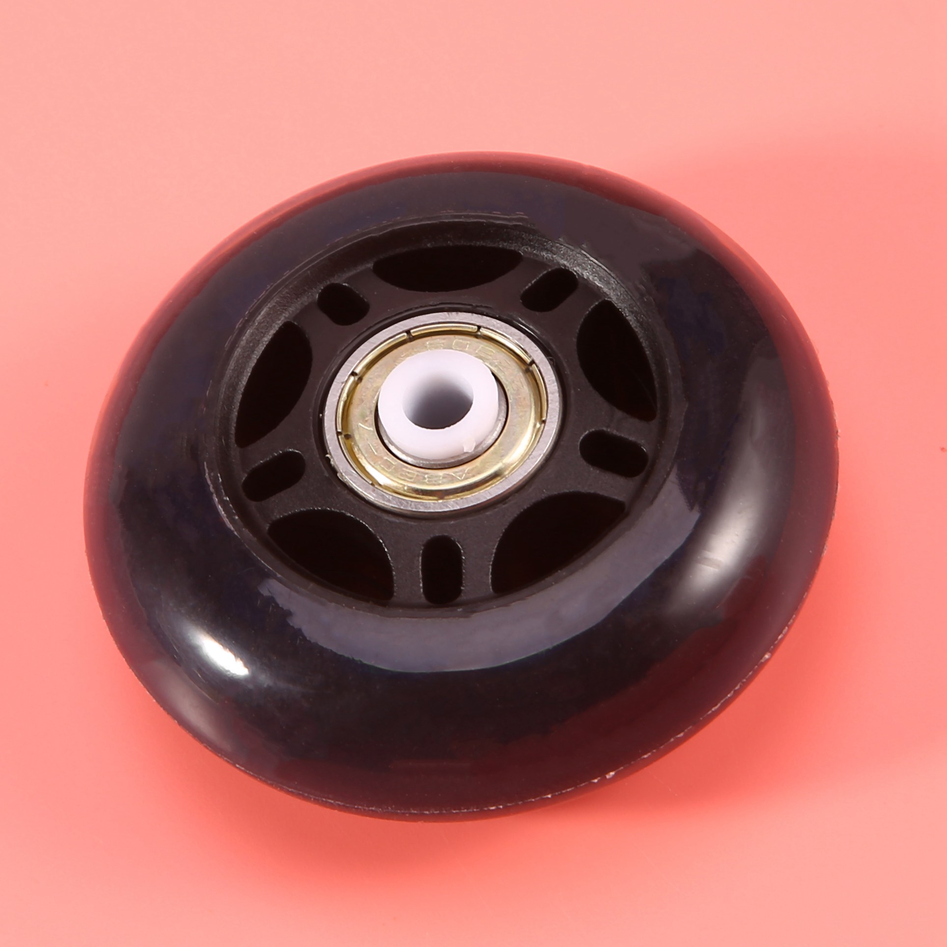 NAMUNY 4 Pack Inline Skate Wheels Indoor/Outdoor Replacement Wheel with Bearings 70mm,Black