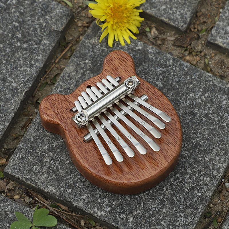 New specials Wooden Finger Harp Thumb Piano 8 Keys Mini Kalimba Gift For Kids Adult Beginners Portable Musical Instrument A JUE