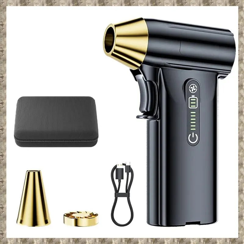 (GREH) New 130000RPM Hurricane Handheld Dust Blower Can Be Used for Snow Blowing, Barbecue Assistance, Car Cleaning