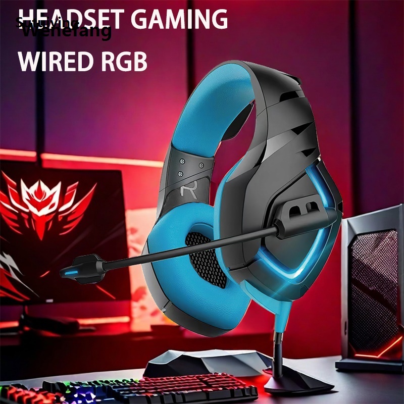 Wenefang Sutuiying Wired Headset JEDEL Stereo Gaming Headset, Ps4 Gaming Headset With Hot Selling 【2025 Version】 Microphone, Suitable For Power Amplifier Computer Recording,