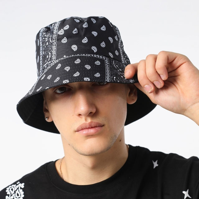 Spunky Add-Ons Bandana Bucket Hat Fashion Skateboard Bandanas Packable Caps (Unisex)