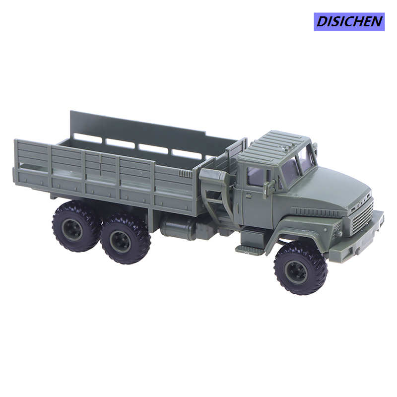 DISICHEN 【2025 NEW】 1Pc 1:72 Scale KrAZ-260 Tractor Vehicle Truck Block Car Assembly Model Building Kit DIY Army Collection Gift Guka