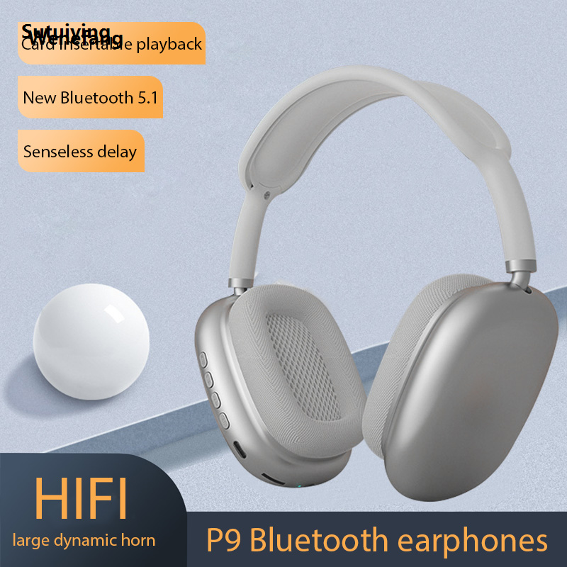 Wenefang Sutuiying P9 Wireless Bluetooth Earphones Outdoor Sports Noise Cancelling 2025 Headset With Mic Over Ear Gaming Headphone For IOS Android Phone