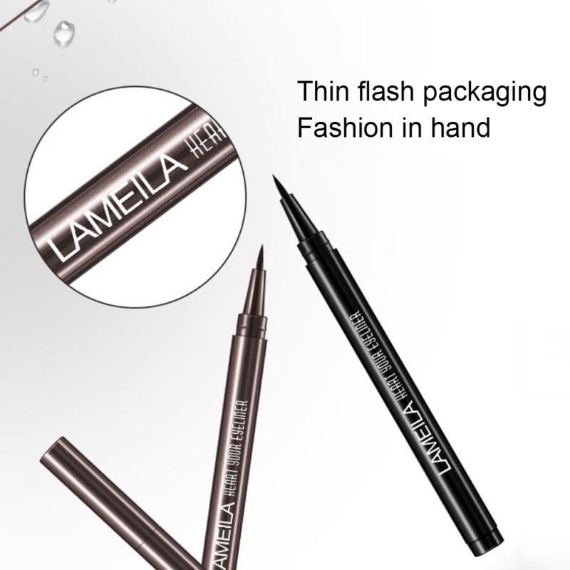 Zhitian Luxury Black Liquid Eyeliner Waterproof Long Lasting Brown Color Liquid Eye Liner Pencil Quick Drying Not Bloom Natural Korean Cosmetic