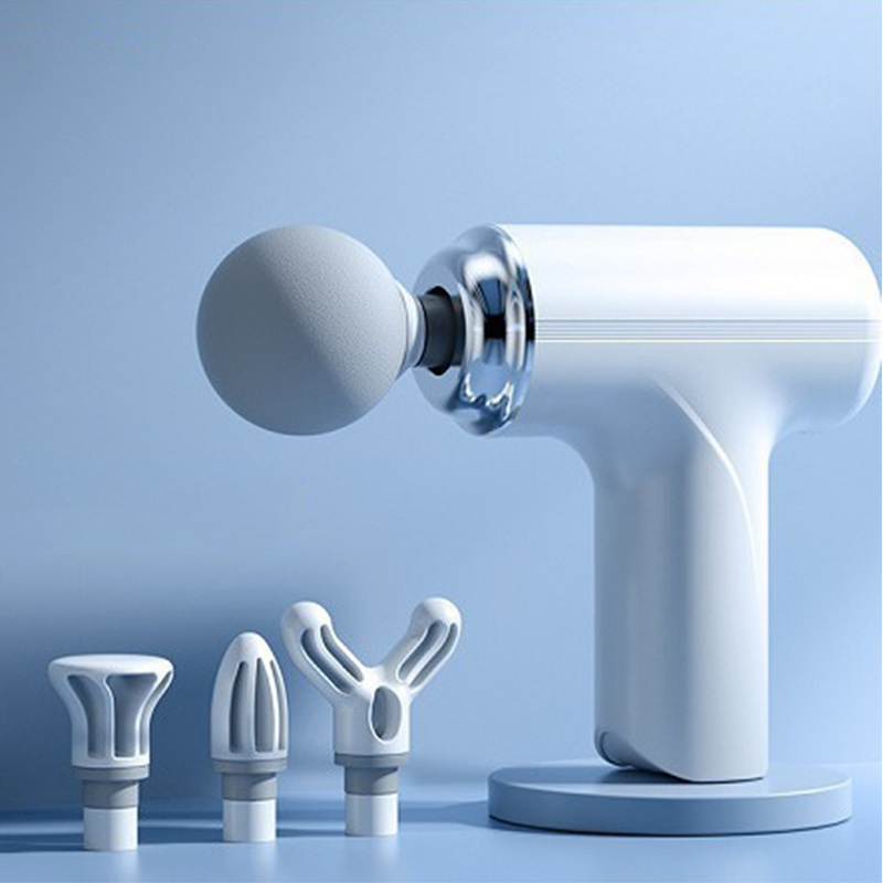Portable Mini Smart Massage Gun: Professional-Level Relief with 4 Adjustable Heads for Neck, Back, Waist, and Foot Massage-Soreness and Fatigue